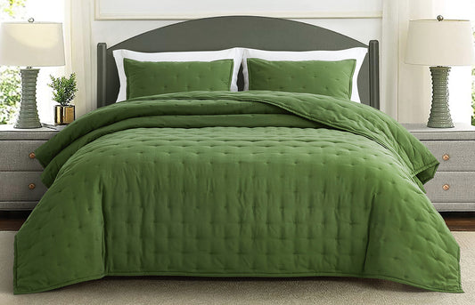 Seraphina Tencel Modal Blend Crescent Stitched Quilt Set