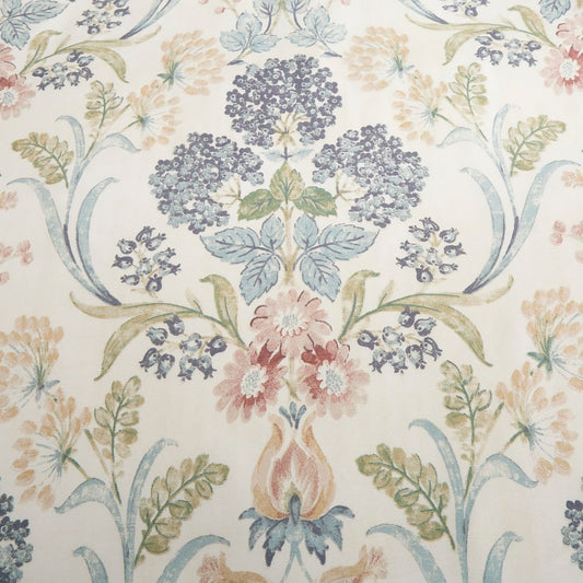 Printed Floral Microfiber Window Curtain Set