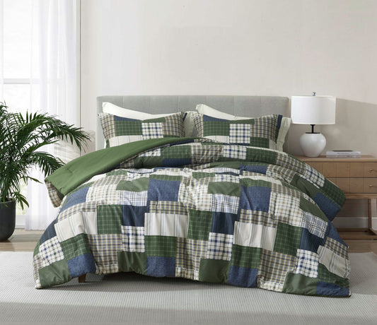 2/3-Piece Printed Pre-Washed Microfiber Lightweight Comforter Set