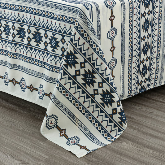 Colby 3/4-Piece Southwestern Lodge Printed Microfiber Bed Sheet Set