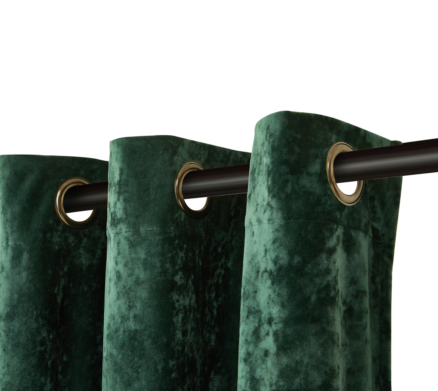 Lux Velvet Grommet Top Window Curtain Set