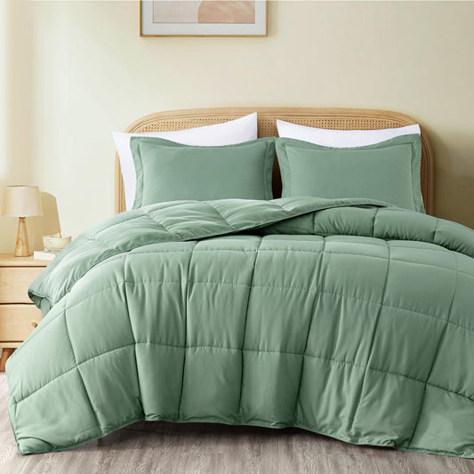 Peachskin Microfiber Down Alternative Comforter Set