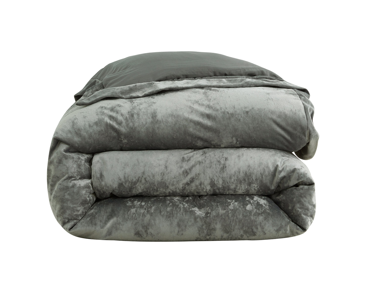 Piers Luxurious Distressed Velvet Duvet Cover Set