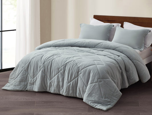 Skye 100% Cotton Gauze Lightweight Summer Thin Comforter Set