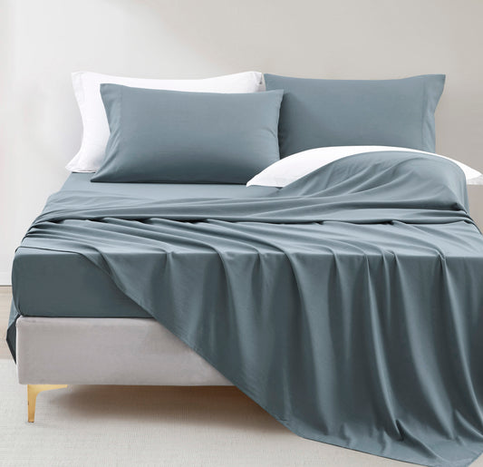 Soft Stone Washed Brushed Microfiber Deep Pocket Bed Sheet Set