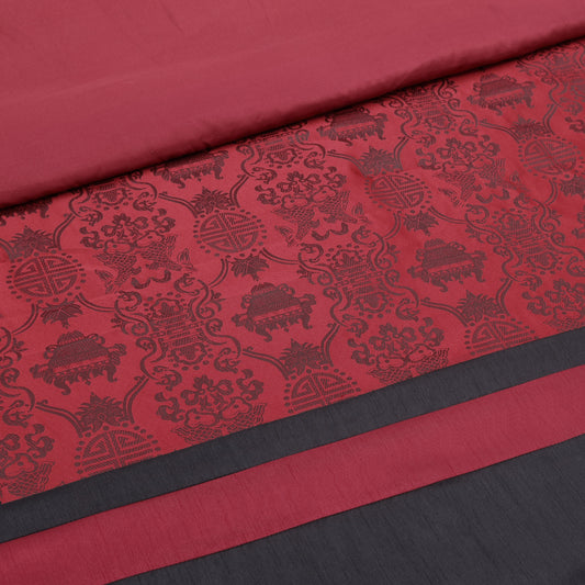 Dynasty 7-Piece Jacquard Oriental Comforter Set