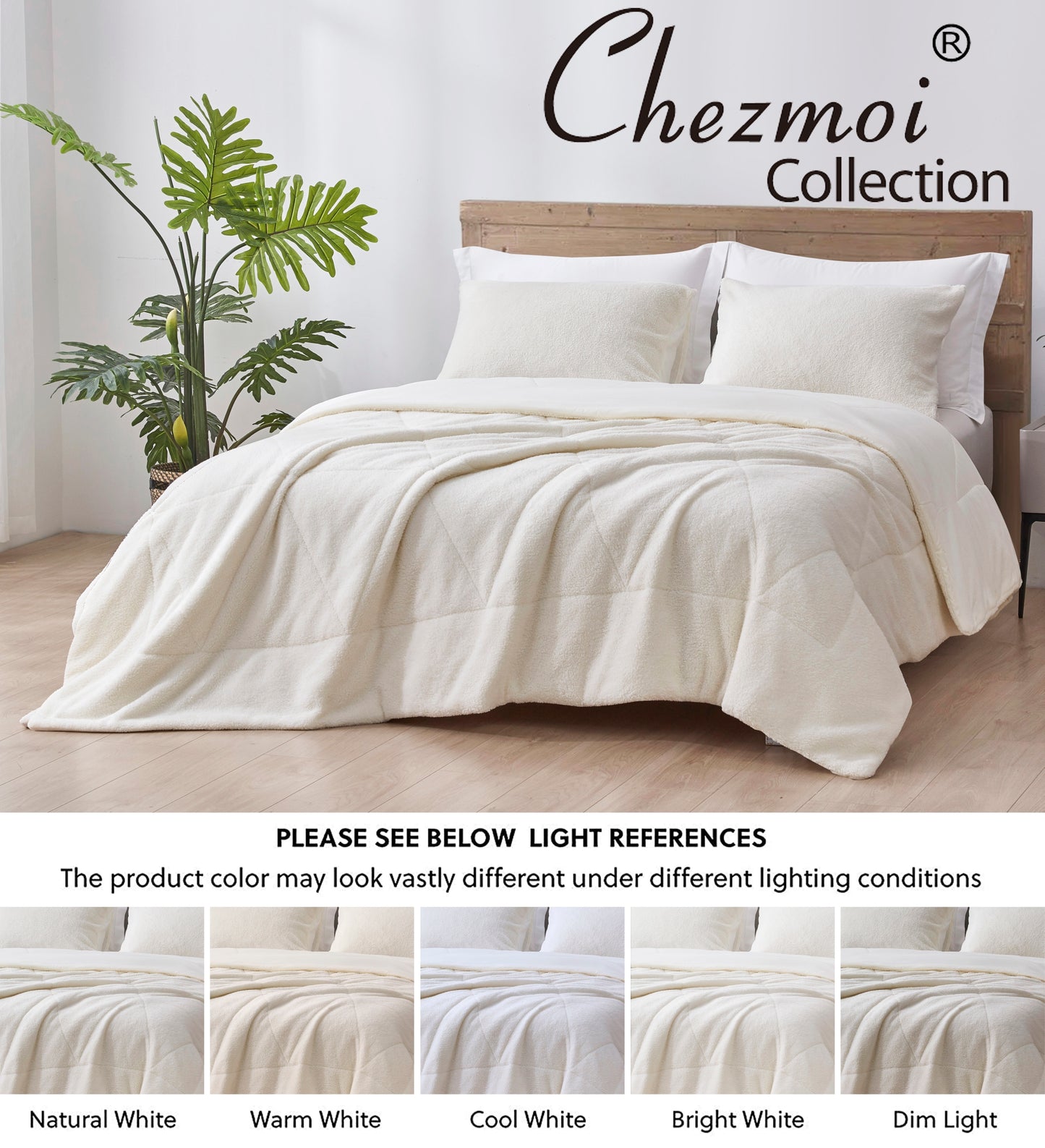 Zane Triangle Sherpa Reversible Washed Microfiber Comforter Set