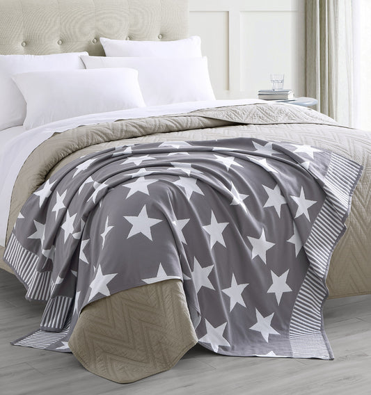 Big Star Three Layers Gauze Blanket Lightweight Cotton Throw Blanket