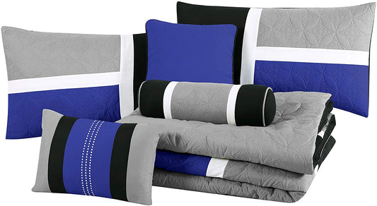 Upland 7-Piece Quilted Patchwork Comforter Set