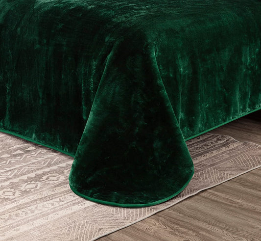 Heavy Thick Single Ply Korean Style Faux Mink Raschel Blanket