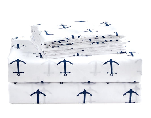Kids/Teens Nautical Microfiber Sheet Set