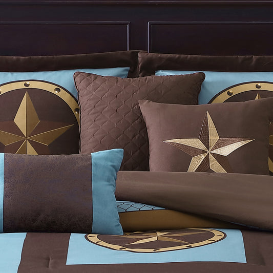 Chezmoi Collection 7-Piece Western Country Star Oversized Bedding Comforter Set