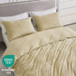 Piers Luxurious Distressed Velvet Duvet Cover Set