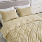 Piers Luxurious Distressed Velvet Duvet Cover Set