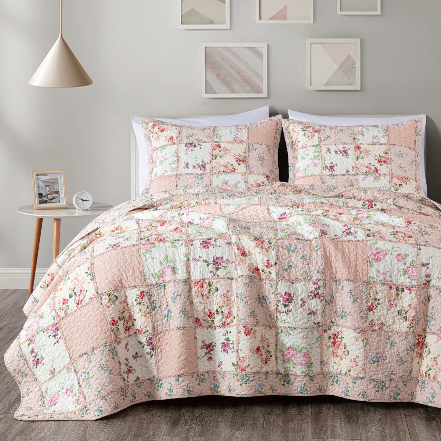 Abbi Floral Garden Patchwork Cotton Quilt