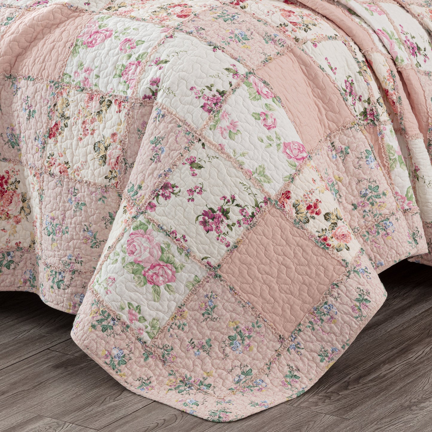 Abbi Floral Garden Patchwork Cotton Quilt
