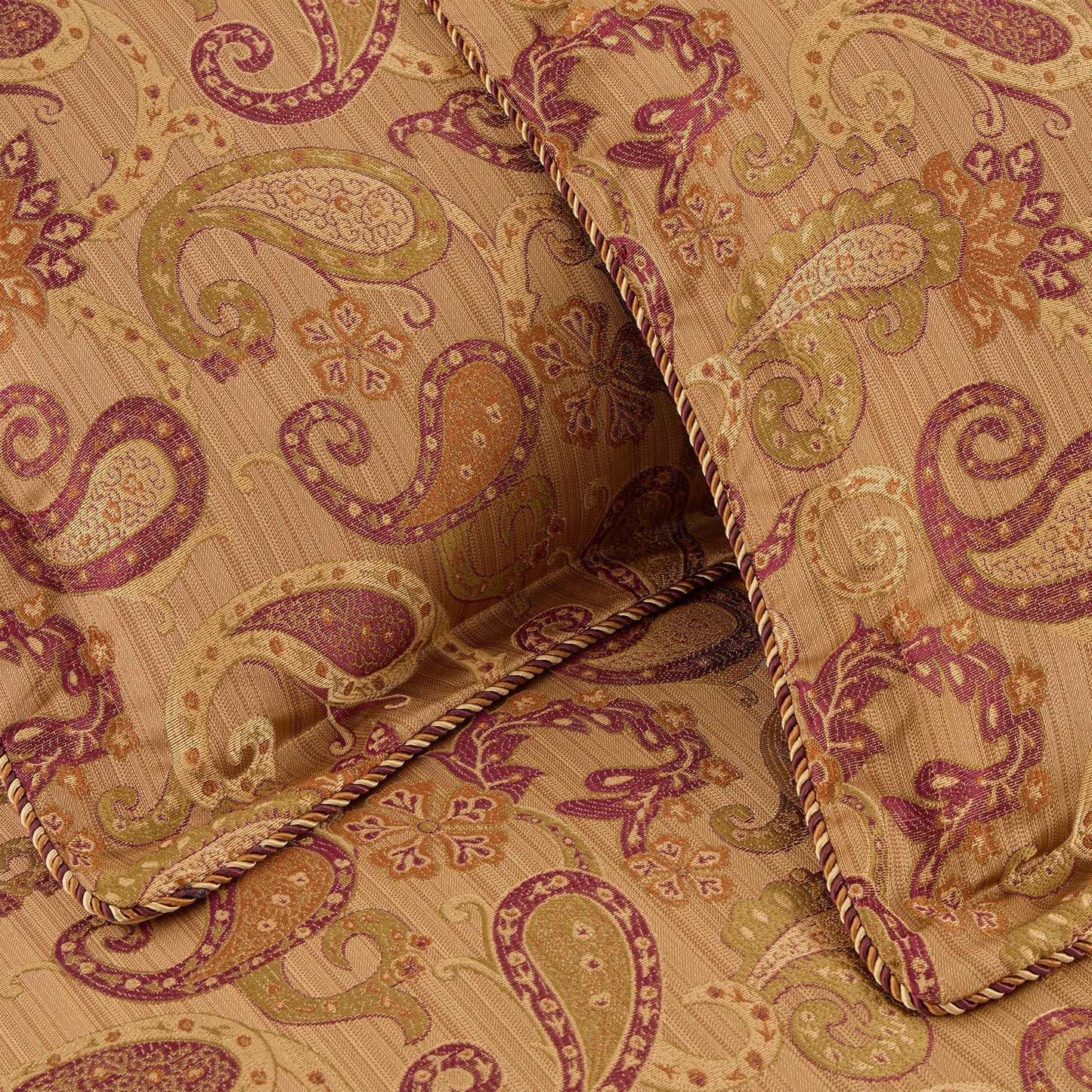 Adelle 7-Piece Paisley Jacquard Embroidered Comforter