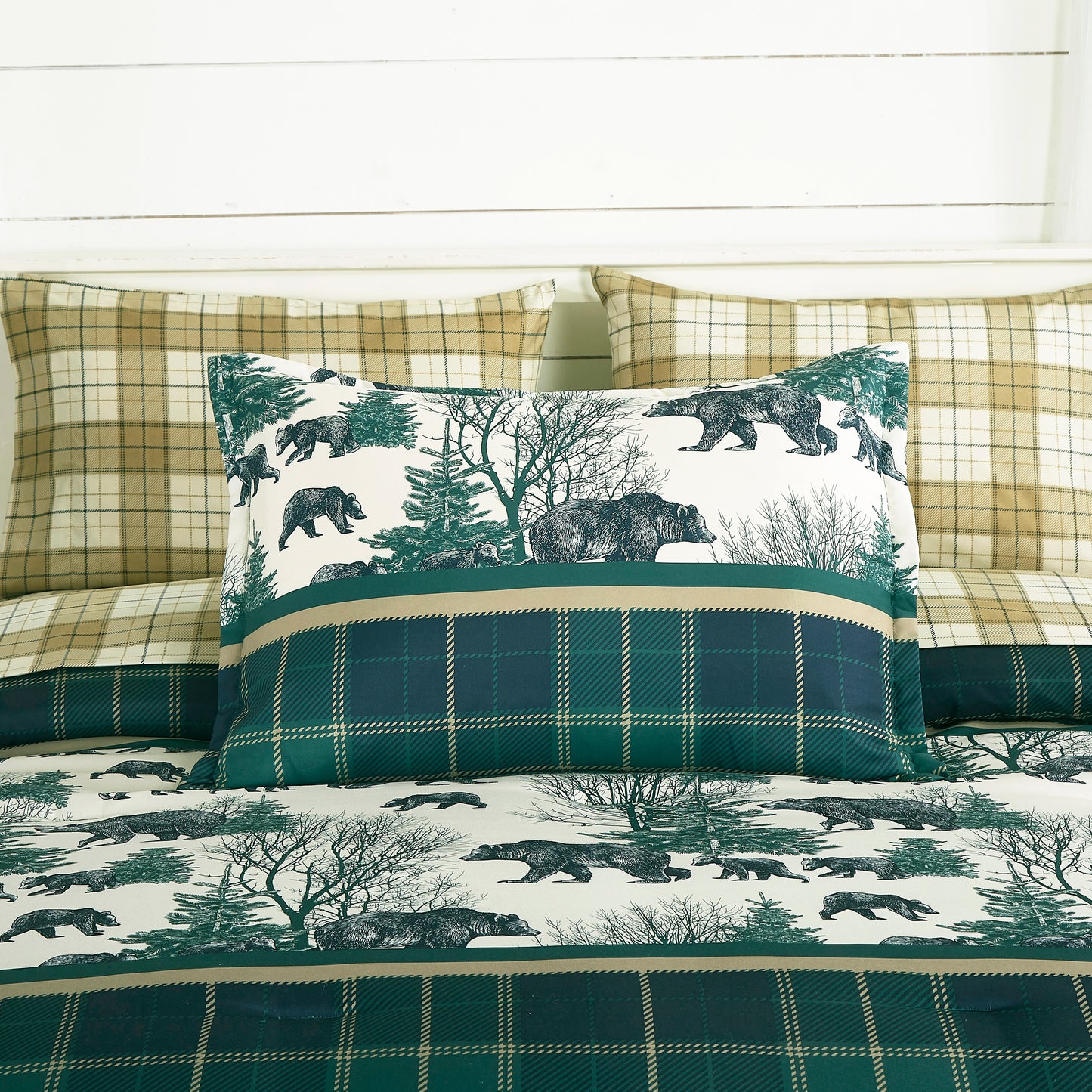 7-Piece Multicolor Printed Microfiber Bed in a Bag Comforter Set With Sheet Set