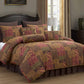 Amelia 9-Piece Floral Jacquard Patchwork Comforter Set