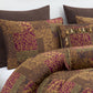 Amelia 9-Piece Floral Jacquard Patchwork Comforter Set