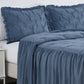 Aria French Country Chic Pinch Pleat Ruffle Skirt Bedspread Set