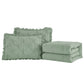 Aria French Country Chic Pinch Pleat Ruffle Skirt Bedspread Set