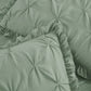 Aria French Country Chic Pinch Pleat Ruffle Skirt Bedspread Set