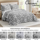 5-Piece Oversized Jacquard Matelasse Damask Pattern Lightweight Reversible Coverlet Set