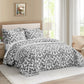 5-Piece Oversized Jacquard Matelasse Damask Pattern Lightweight Reversible Coverlet Set