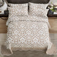 5-Piece Oversized Jacquard Matelasse Damask Pattern Lightweight Reversible Coverlet Set Textured Dot Border