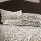 5-Piece Oversized Jacquard Matelasse Damask Pattern Lightweight Reversible Coverlet Set Textured Dot Border