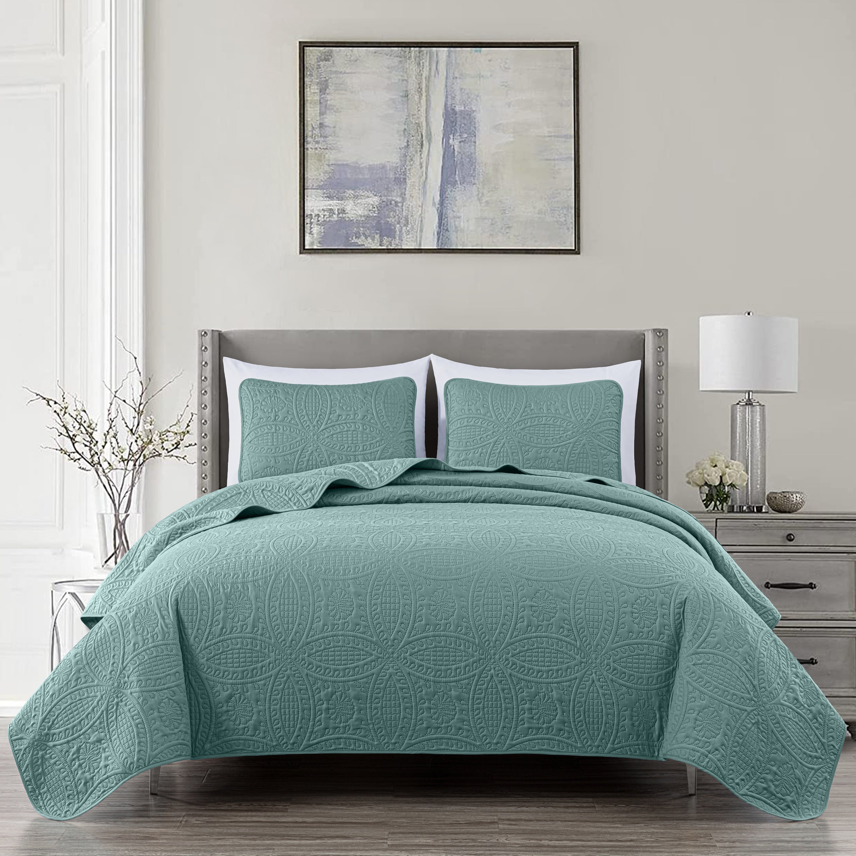 Austin Oversized Microfiber Bedspread Coverlet Set