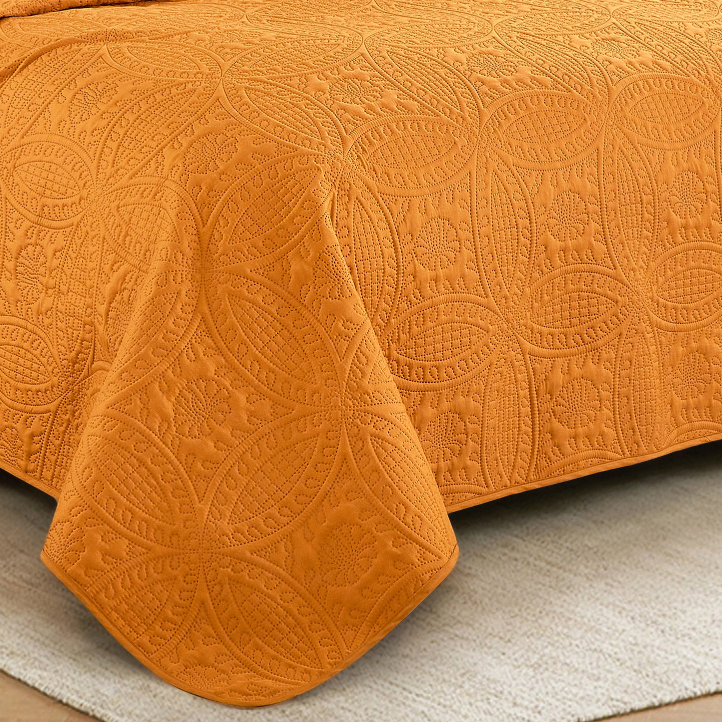 Austin Oversized Microfiber Bedspread Coverlet Set