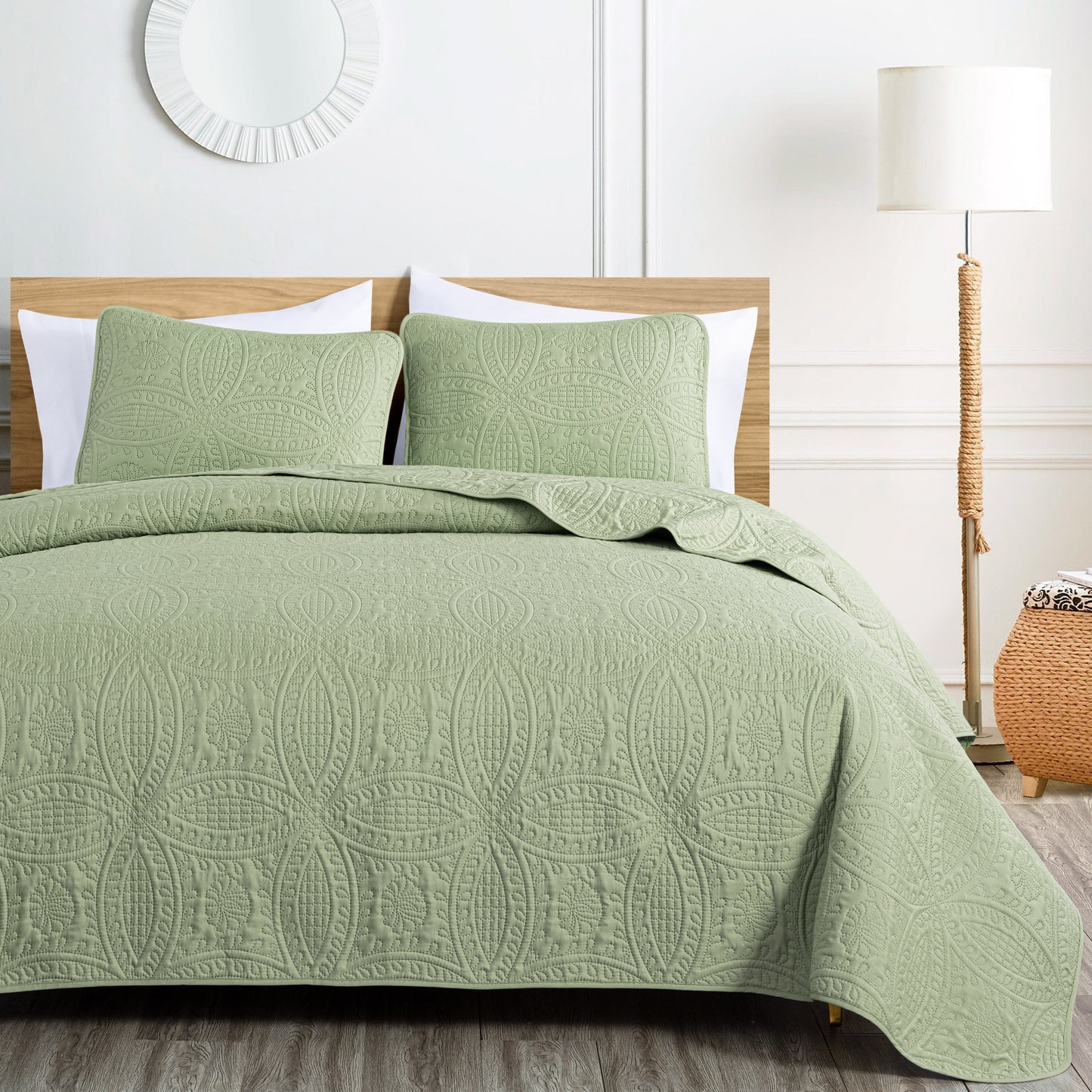 Austin Oversized Microfiber Bedspread Coverlet Set