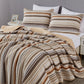 Avery Multi-Color Striped Cotton Quilt Set