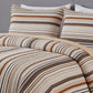 Avery Multi-Color Striped Cotton Quilt Set