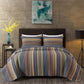 Avery Multi-Color Striped Cotton Quilt Set