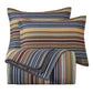 Avery Multi-Color Striped Cotton Quilt Set