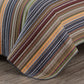 Avery Multi-Color Striped Cotton Quilt Set