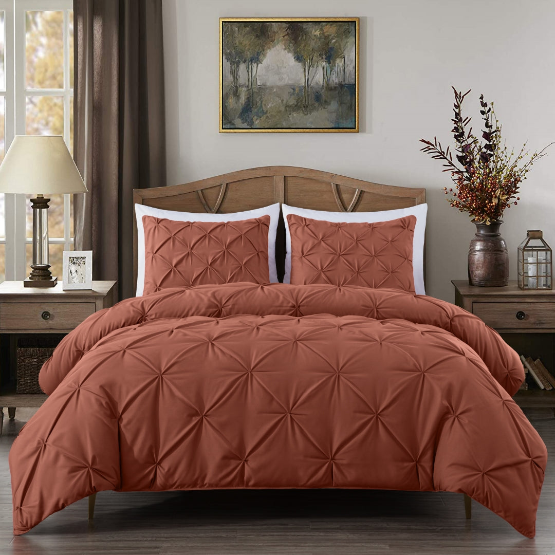 Berlin Pinch Pleat Pintuck Comforter Set