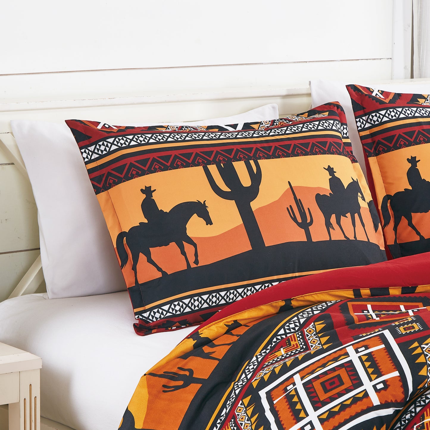 Lodge Inspired Printed Microfiber Comforter Set