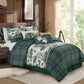 Lodge Inspired 7-Piece Printed Microfiber Comforter Set