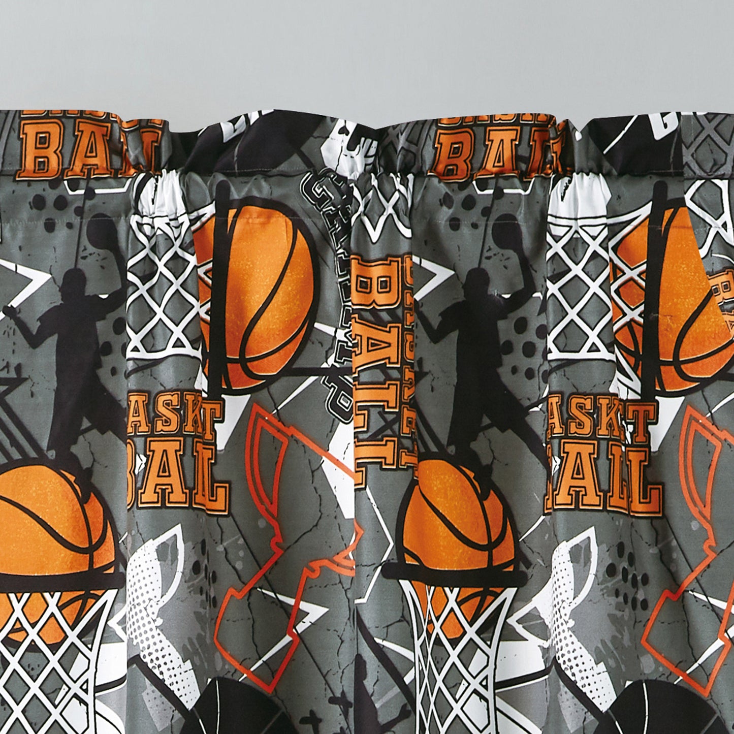 4-Piece Kids/Teens Multi-Color Printed Soft Microfiber Window Curtain Set