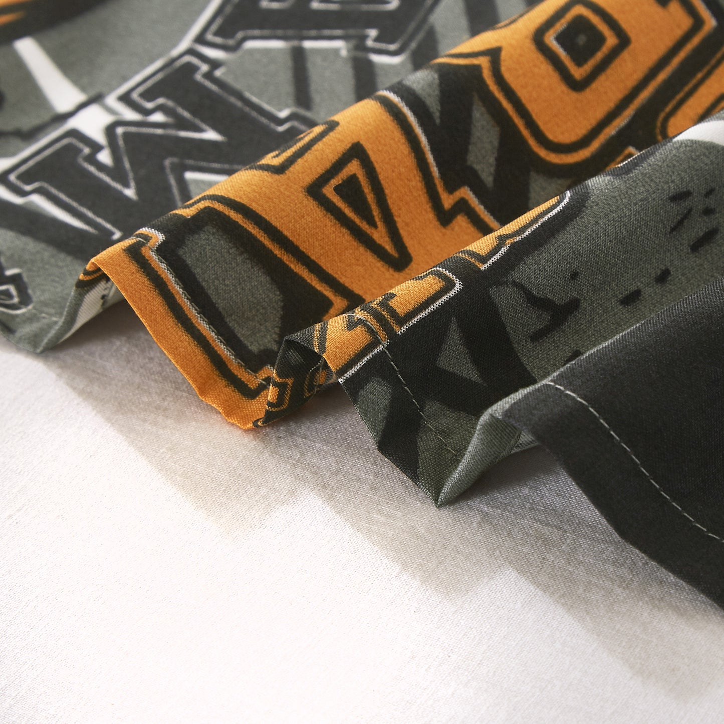 4-Piece Kids/Teens Multi-Color Printed Soft Microfiber Window Curtain Set