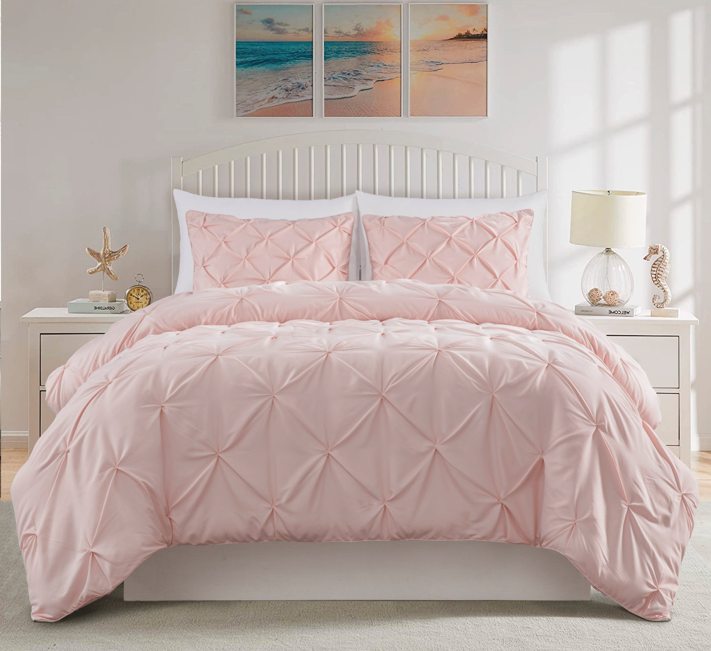 Berlin Pinch Pleat Pintuck Comforter Set