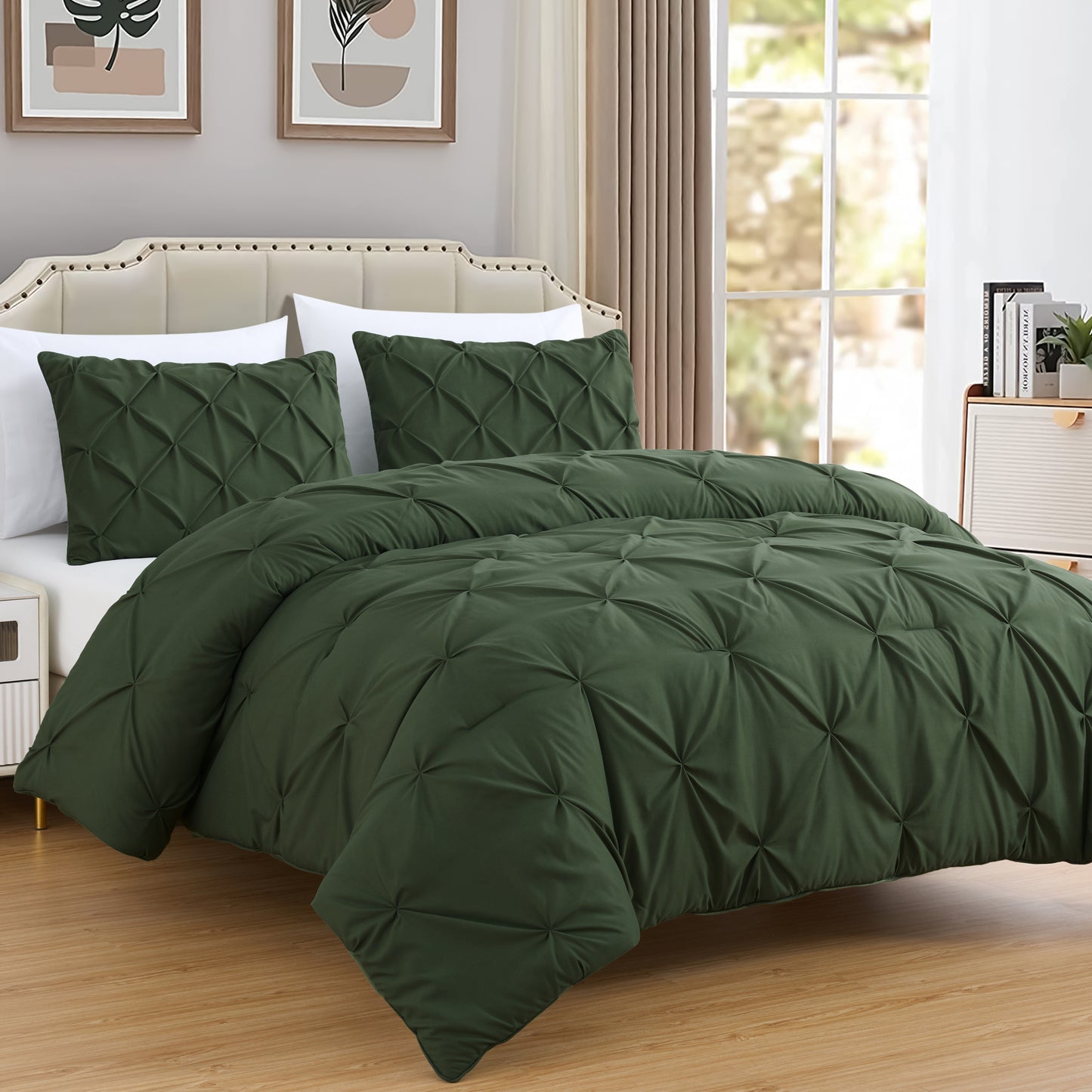 Berlin Pinch Pleat Pintuck Comforter Set