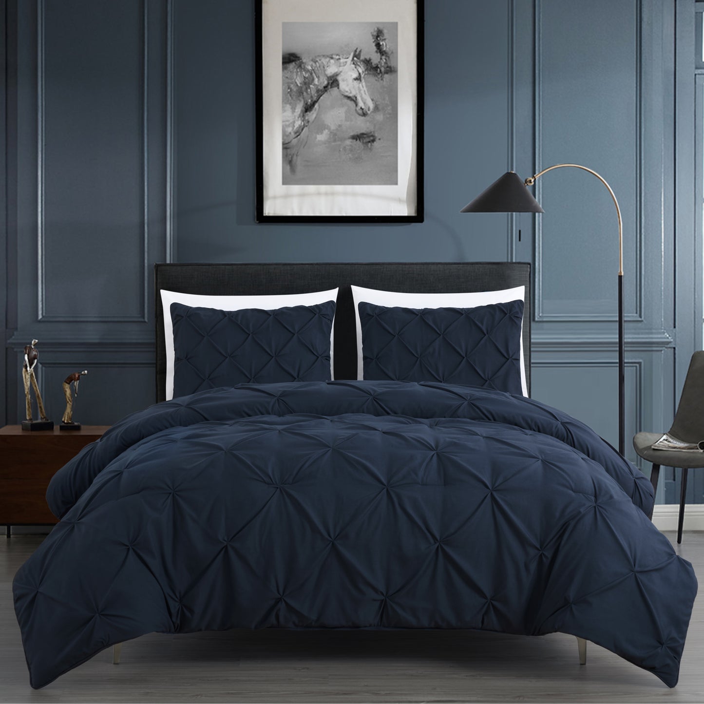 Berlin Pinch Pleat Pintuck Comforter Set
