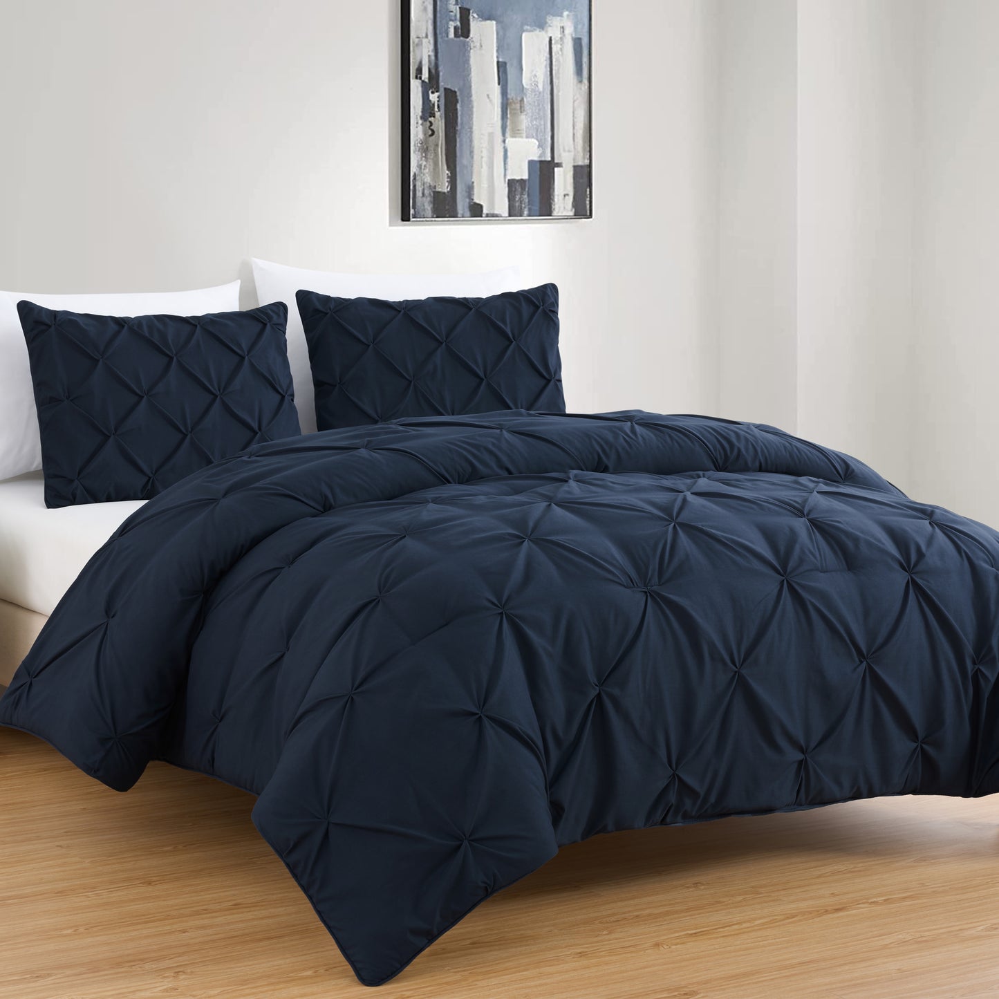 Berlin Pinch Pleat Pintuck Comforter Set