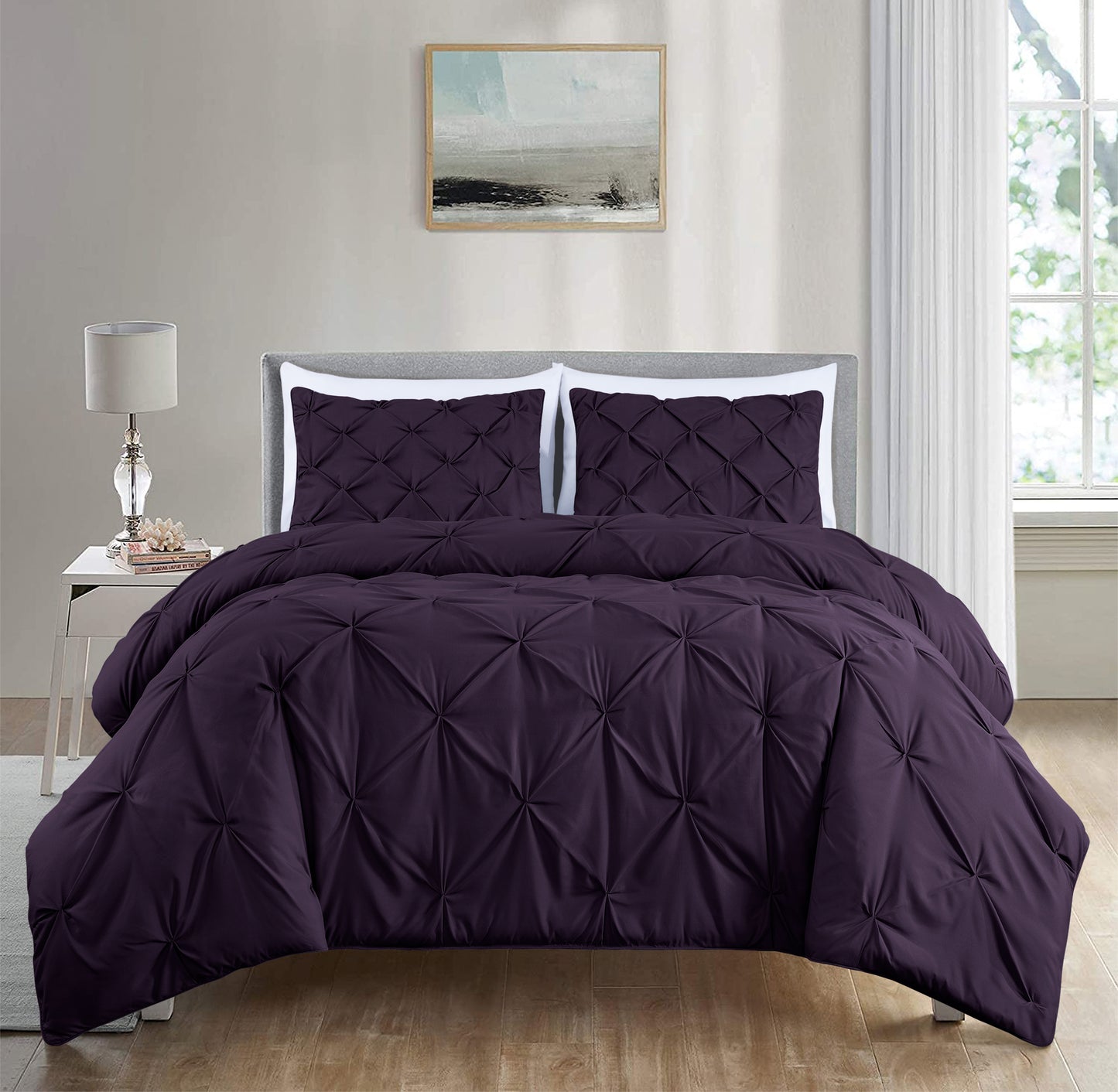 Berlin Pinch Pleat Pintuck Comforter Set