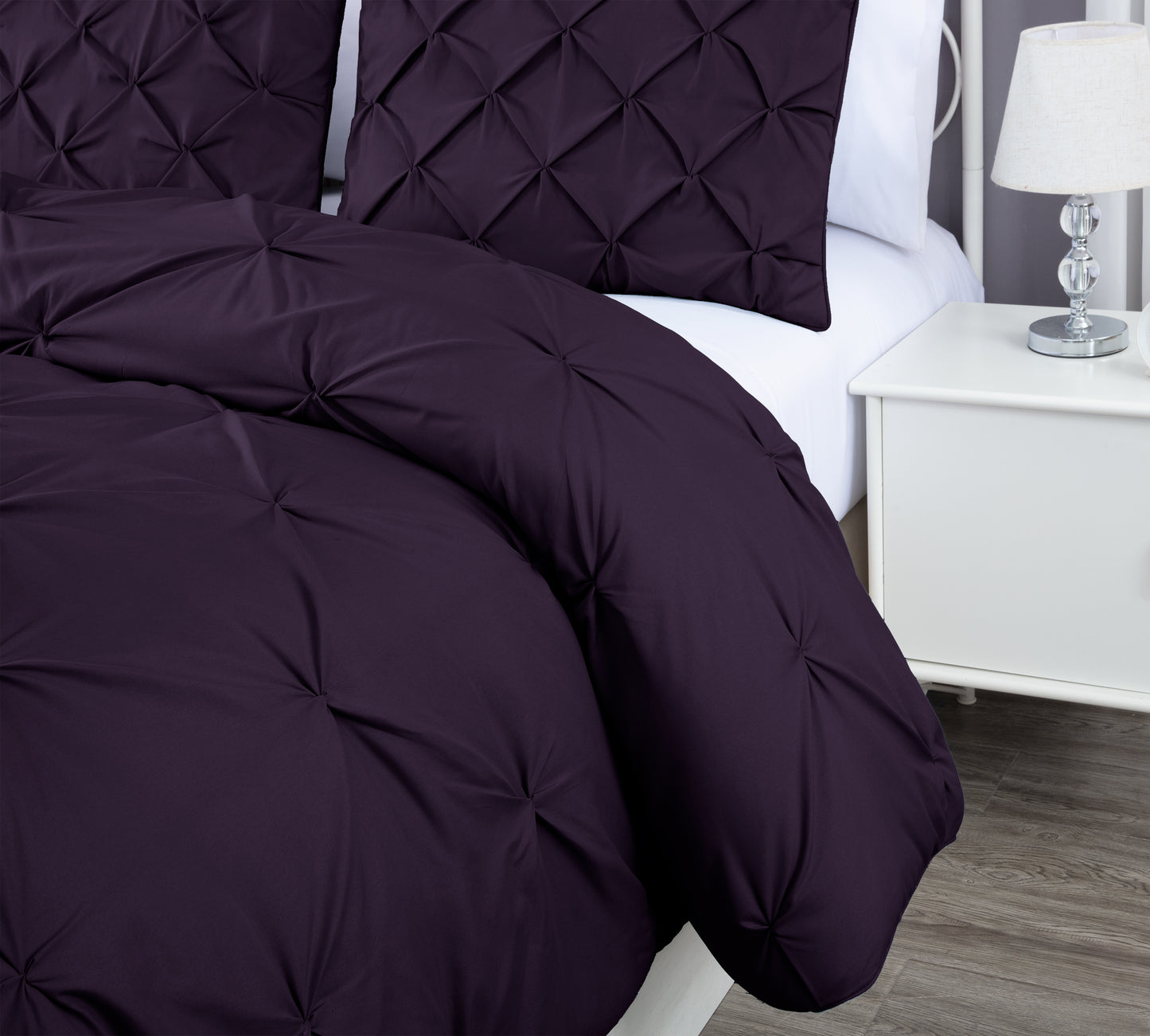 Berlin Pinch Pleat Pintuck Comforter Set